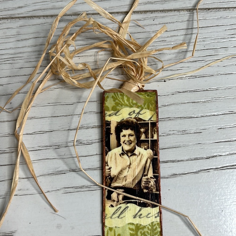 Julia Child Brass Bookmark